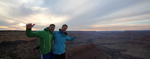 Il Grand Canyon meridionale in inverno.